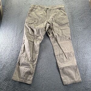 First Tactical Pant Mens 38x32 Beige Cargo Straight Leg Travel Utility Workwear